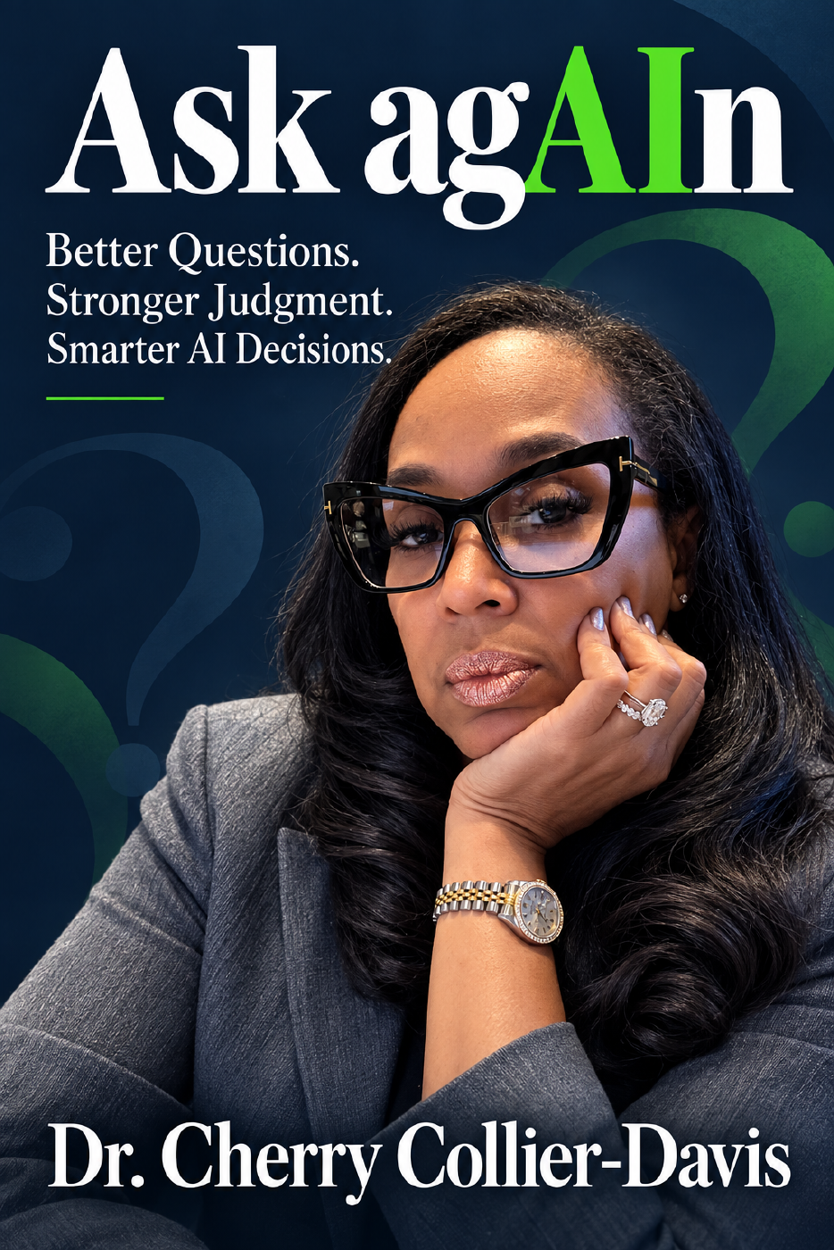 Ask agAIn book cover featuring Dr. Cherry Collier-Davis